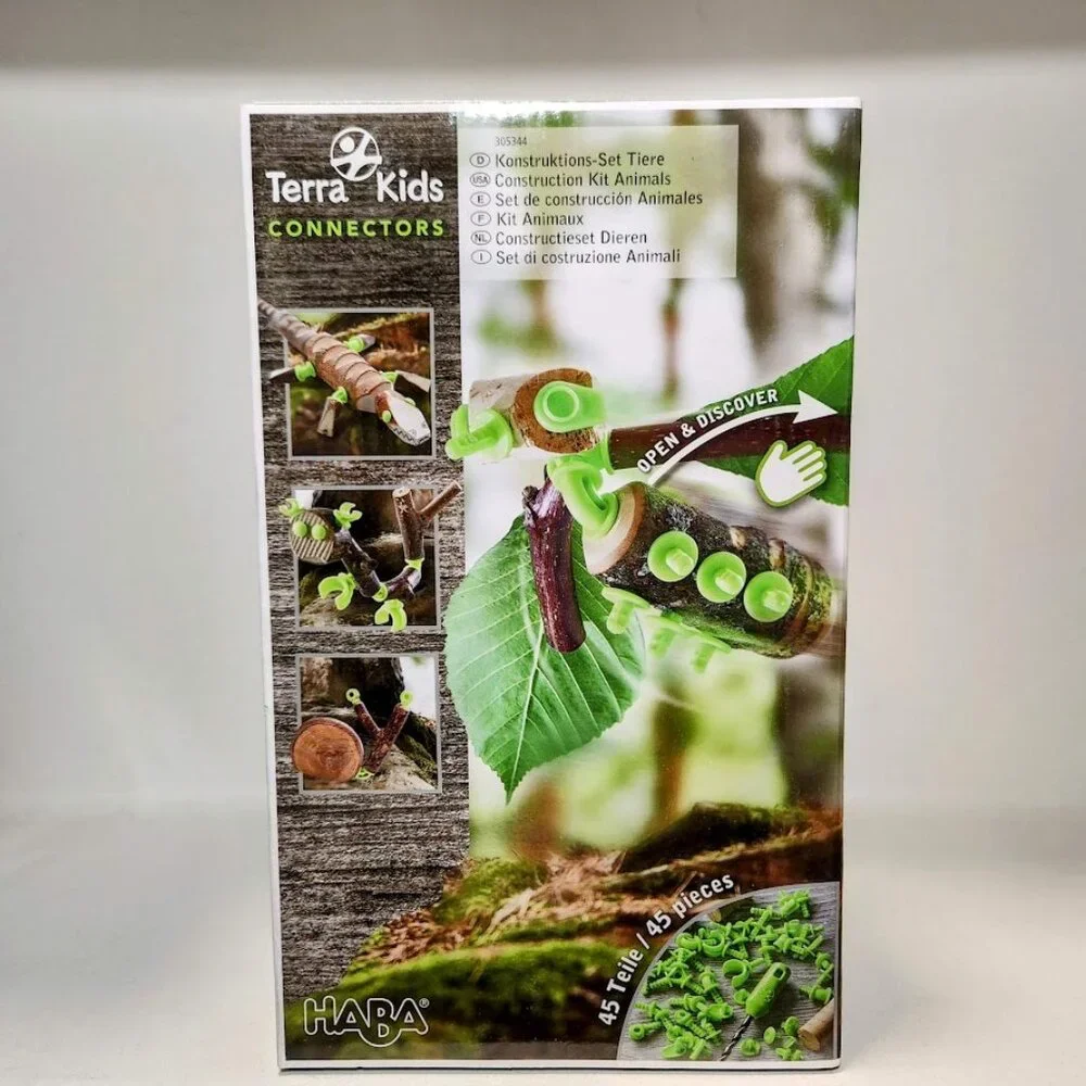 HABA Terra Kids Connectors Backyard Nature Craft Kit STEM ENGINEERING EASTER BAS